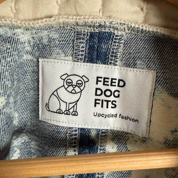 Custom Kimono Style Acid Wash Bleached Jean Denim Jacket - Picture 11 of 12